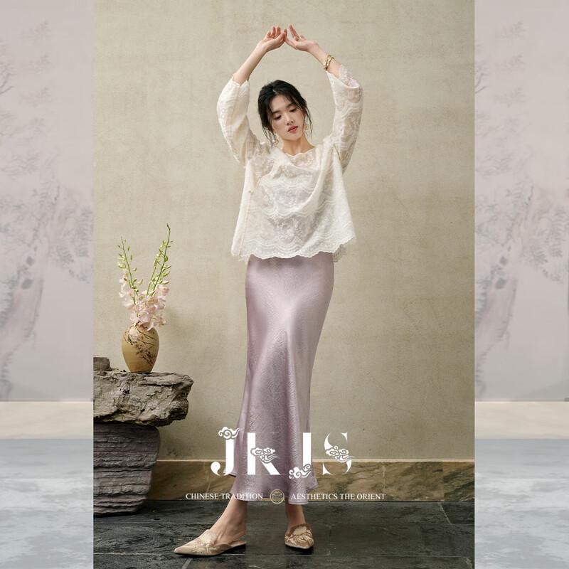 

JK&JS New Chinese Style Acetate Camisole A-Line Dress S