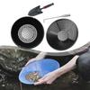 Goldwasch-Kit Sammelwerkzeug 35cm Tragbare Handschaufel mit Sieb-Schürpfpfanne für den Fluss