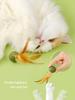 Cat Toy Ball Feather Funny Cat Mint Ball Plus Feather Mint Ball Throwing Toys Interactive Plush Toys Catnip Pet Supplies
