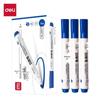 Deli 6817 Black Erasable Whiteboard Marker - Water-Based, Large Tip, Easy To Write and Erase