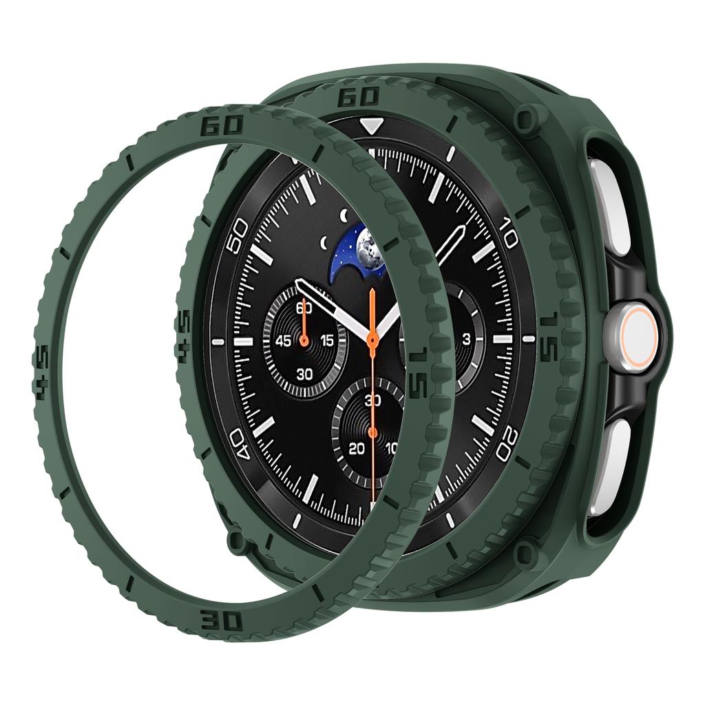 PC-Gehäuse+Schutzring für Samsung Galaxy Watch 8 Classic 46mm Zubehör Hohl-Stoßfänger für Galaxy Watch 8 Classic Hülle