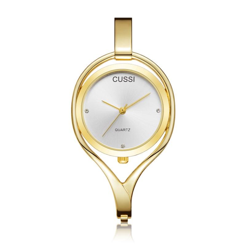 Elegant Ladies Bracelet Watch Women Watch Creative Hollow Stainless Steel Wristwatch Simple Quartz Watch Exquisite Gift