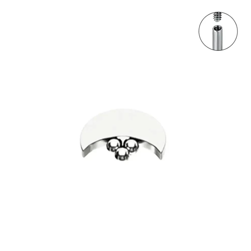 10Pz F136 Titanio Stella Luna Micro Anchoria Dermica Piercing Top Skin Diver Superficiale Labret Lingua Sopracciglio Piercing Gioielli per il Corpo