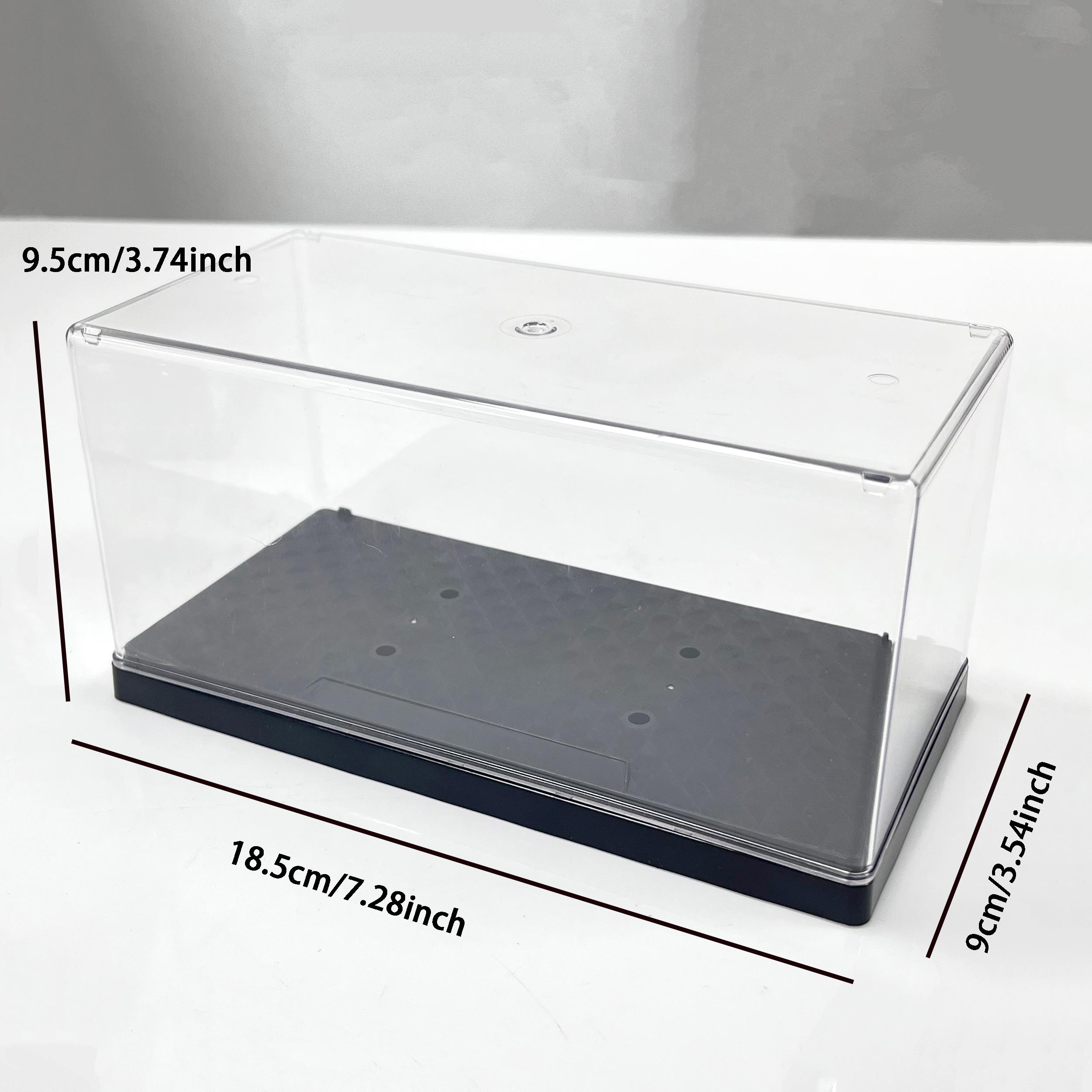 1:32er Auto-Ausstellungsbox Stapelbare Aufbewahrungsbox Modell-Ornament Staubschutz Transparent Handgefertigt Blind Box Acryl Hohe Ausstellungsboxen gray