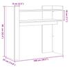 Vidaxl Stolik Konsolowy, Czarny, 100X35X90 Cm, Materiał Drewnopochodny