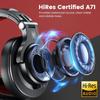 OneOdio A71 Wired Headphones High-Resolution Monitor DJ Closed-Back Dual-Port Red with In-Line Microphone for Gaming Music Recording Phone Calls