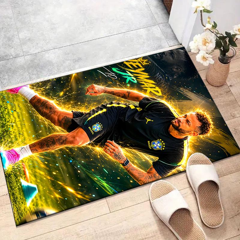 1pc Neymar17 Design Printed Area Rug Carpet for Bedroom Living Room Home Decor Rugs Mat Non Slip Mat Rug for Bedside