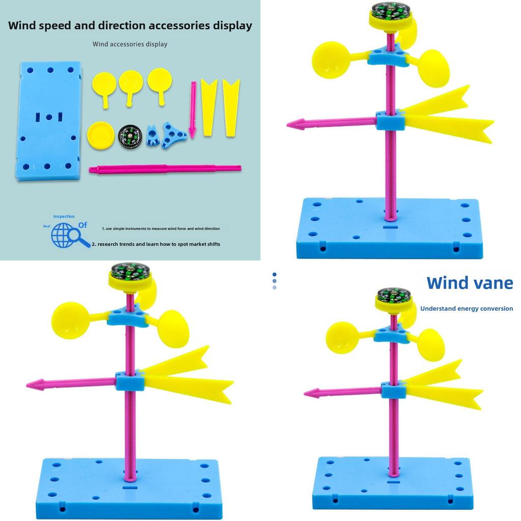 Simulated Plastic Wind Vane Assembly Model Material Set For Childrens Stem Activities