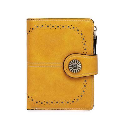 Brand Hollow Women Wallet Leather Short Clutch Female Large Capacity Zipper Purse Money Bag Coin Purse Card Holder