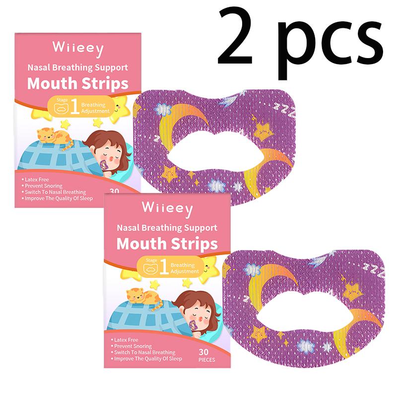 Wiieey Children's Sleep Strips Nighttime Sleeping Children's Sleeping Anti-Open Mouth Snoring Sleep Aid
