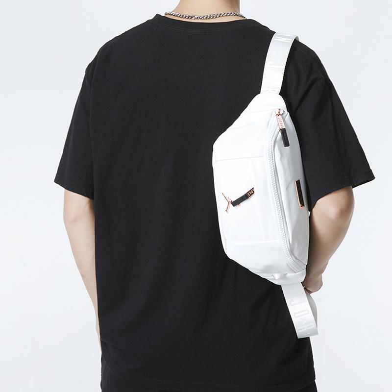 New Jordan Polyurethane One Shoulder Crossbody Fanny Pack Regular Unisex White HA5507-101