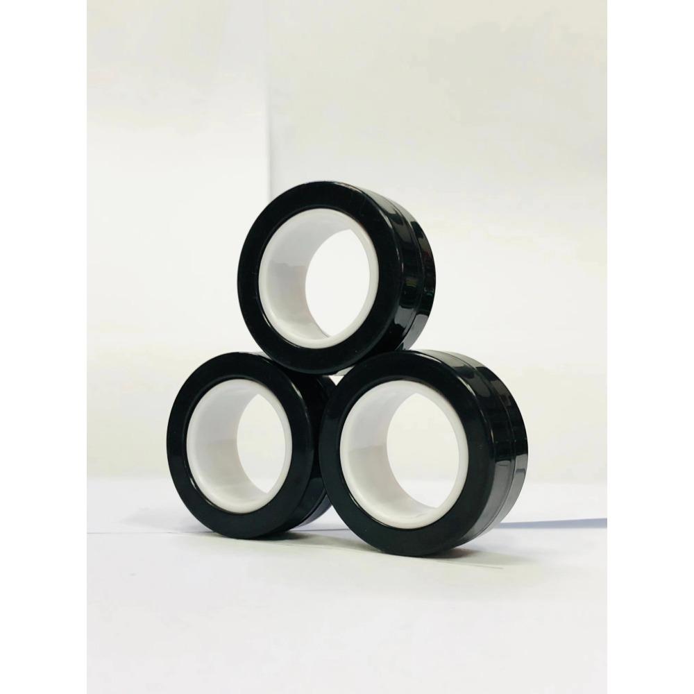 3pcs Finger Magnetic Rings Colorful Fidget Toy Set Adult Magnets Spinner Rings for Relieve Stress Anxiety Relief Therapy