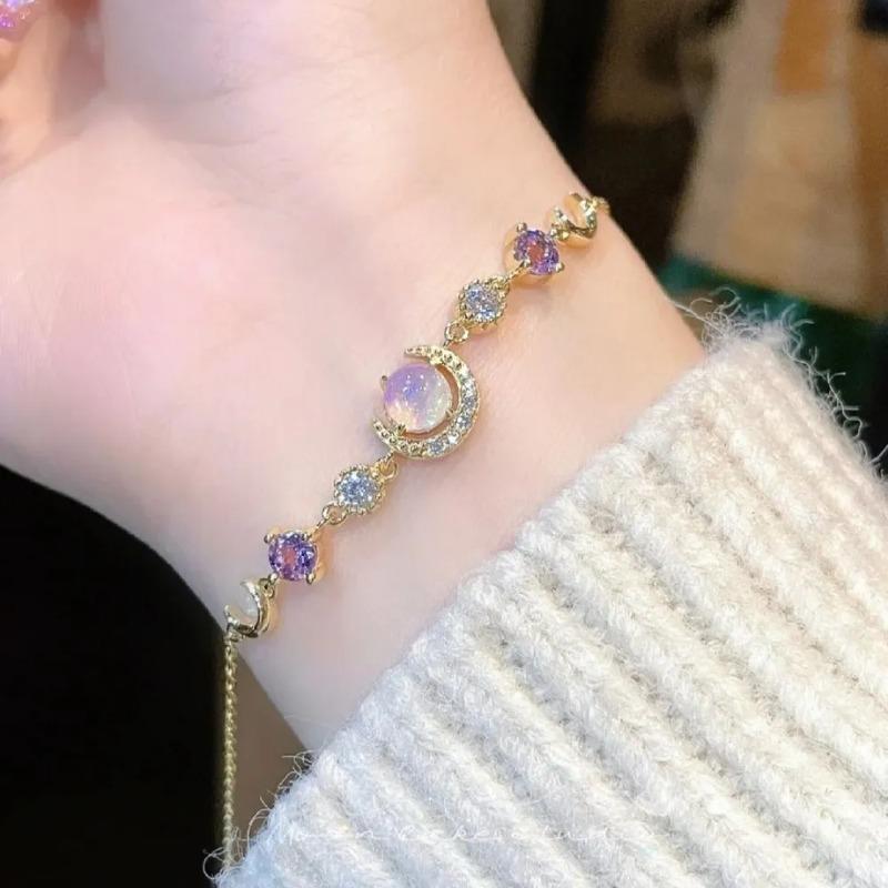 

Браслет Moon с полуизогнутыми бриллиантами и луной