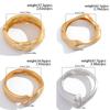 Ingemark Klassisch Vintage Matt Unregelmäßig Schwermetall Klobig Breit Manschette Armreifen Damen Punk Goldfarbe Frühling Armbänder Herren Schmuck