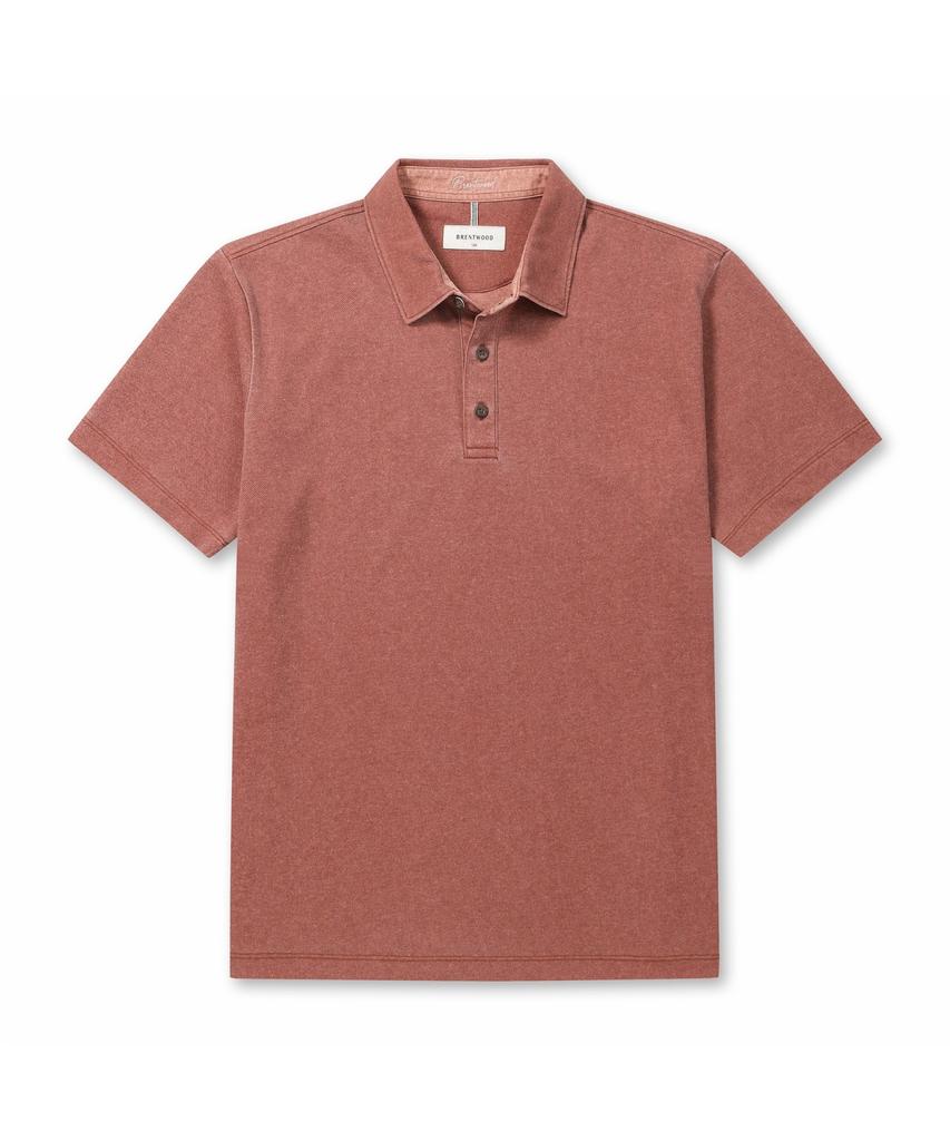 BRENTWOOD Pigdyed Polo Neck T-Shirt Brtam26611Rex