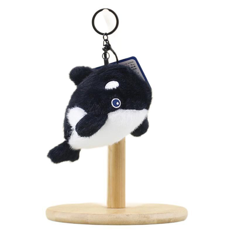 Adorable Plush Whale And Seal Keychain Accessories Soft Stuffed Animal Toys
