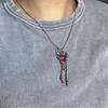 Contemporary Heart Necklace Flexible Bone Chain Structure Corrosion Resistant Alloy Materials Fashion Accessory