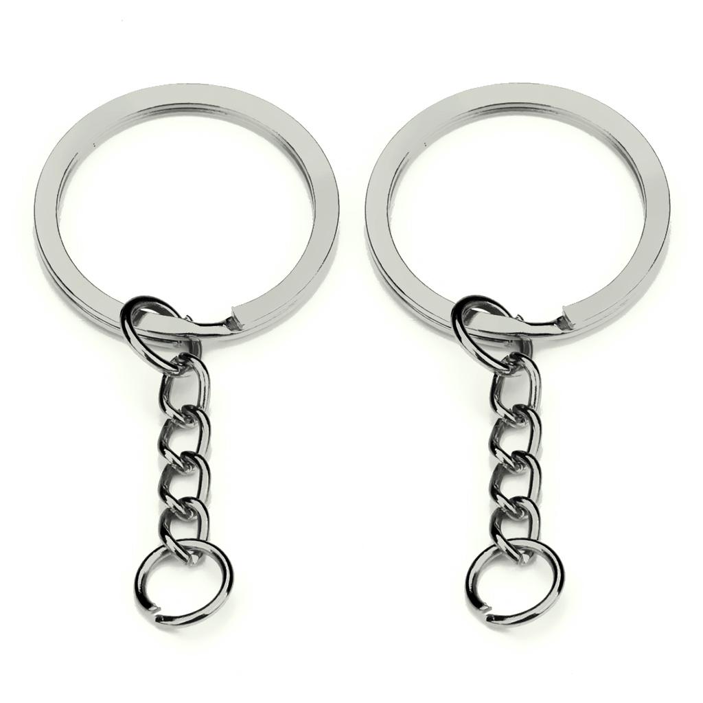 Porte-clés Bricolage DIY Métal Hanyousheng 60 Pcs Anneaux Porte Clé, Kit Porte Clé, (30 Pièces Porte Clef 30 Pièces Anneaux De Saut Ouverts), Anneau Porte Clé Avec Chainette Pour Porte Clés Et Loisirs