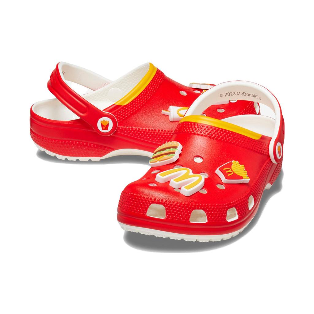 Crocs McDonalds x Classic Clog Ronald McDonald Unisexové tenisky Červená Žlutá Bílá 209858-90H