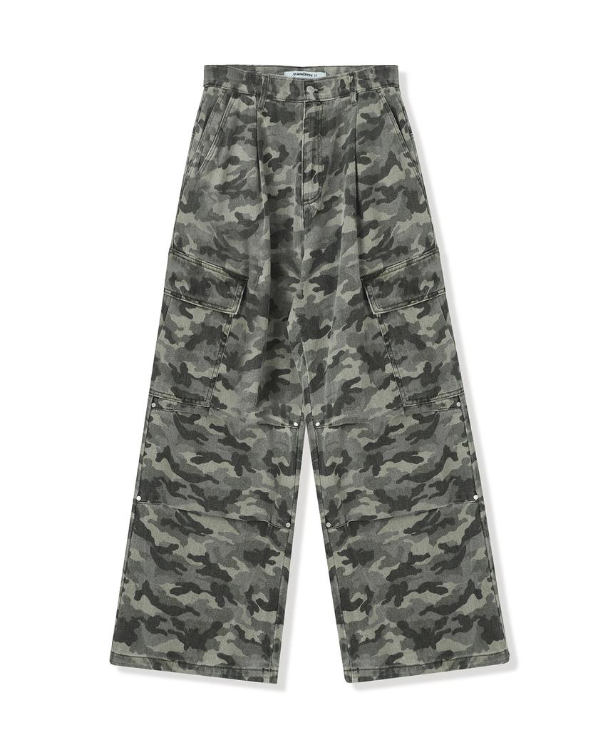 Urban Dress Side Big Cargo Pants Cotton Black (B Type)
