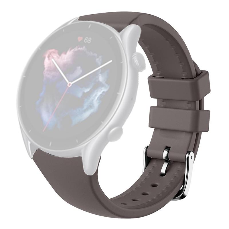 

For Huami Amazftit GTR 4/GTR 3/GTR 3 Pro/Huawei Watch GT 3 42mm 46mm Watch Strap 22mm Silicone Bands Replacement Dark Grey