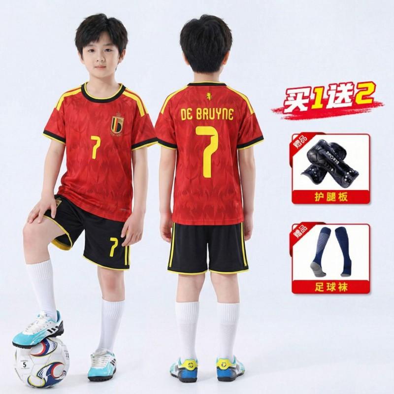 

Football Uniform Short-sleeved C Ronaldo Jersey Men Girls Clothes Kindergarten Primary School Students Set 24-yard