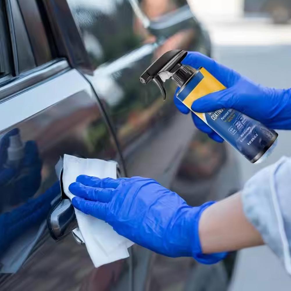 Spraybeleggmiddel for biler Hurtigvirkende beleggspray 120ml Beleggmiddelspray Høy beskyttelse Rask bilripesfjerner O0C8