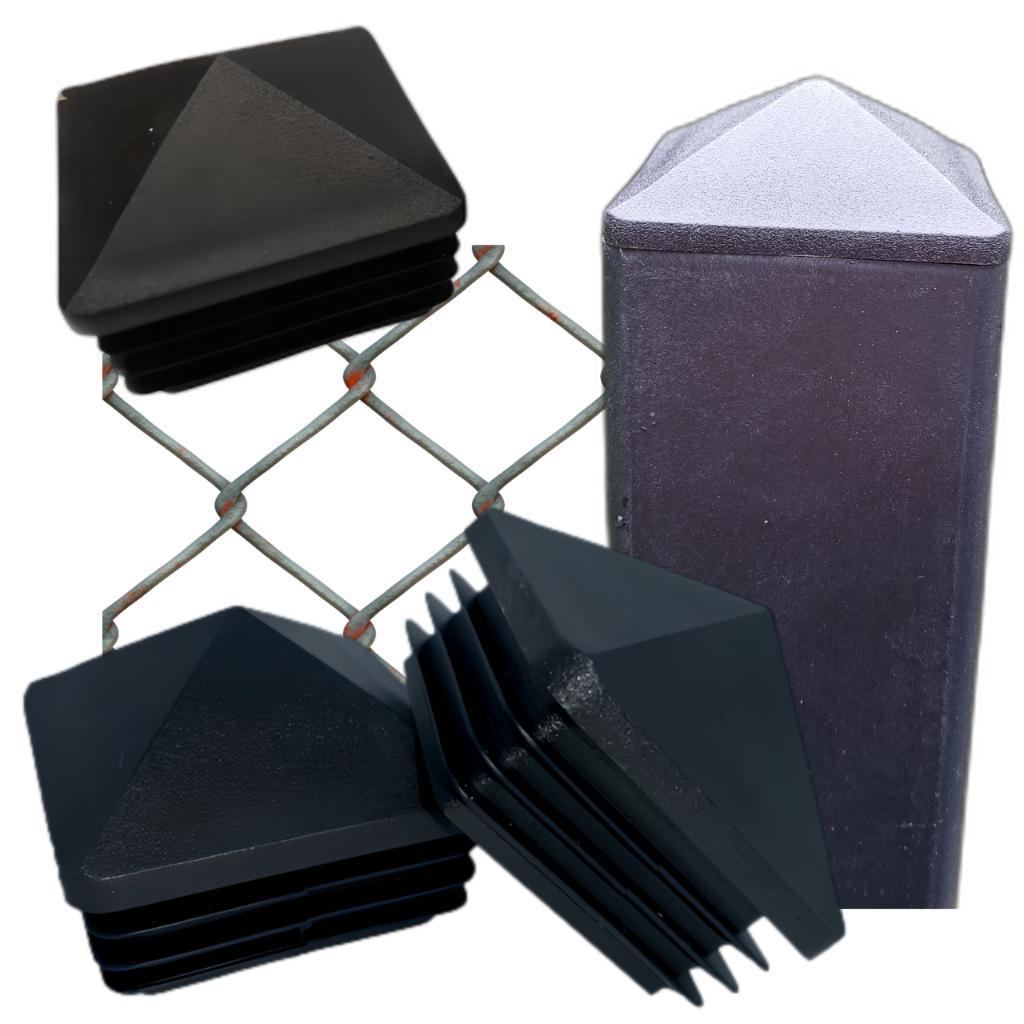 End cap for envelope post profile 40x40 20 PCS BLACK