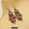 Vintage Long Fringed Earrings Femininity Earrings Niche Bohemian Vacation Earrings