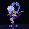 Bandai 10cm Mini One Piece Luffy Gear 5 Action Figure Sun God Nika Statue Anime Figurine Pvc Model Doll Collection Toy Gift Kids