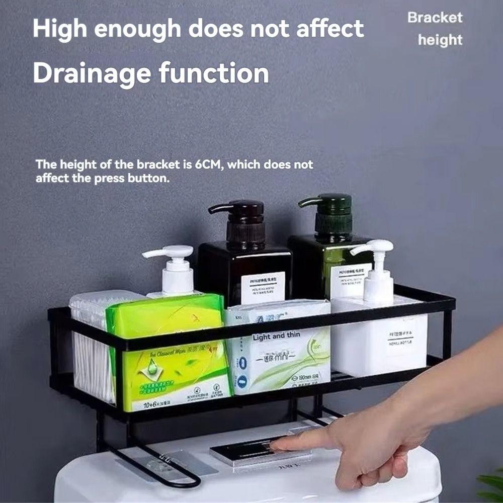 1Pcs Non Perforated Miscellaneous Storage Holder Multifunctional Bathroom Shelf