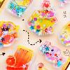 3D Cute Sequined Animal and Character Set of Perfect for Smartphone Water DIY Creative Gifts for Kids Set of Water-filled Puku-Puku Stickers,