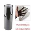 Automotive TPU Headlight Protection Film Repair Scratches Car Headlight Tint Taillight Black Transparent PPF Sticker Accessories