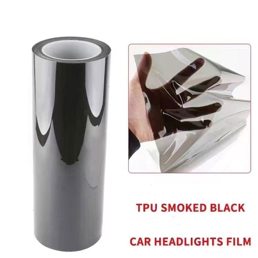 Automotive TPU Headlight Protection Film Repair Scratches Car Headlight Tint Taillight Black Transparent PPF Sticker Accessories