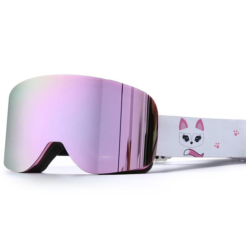 Comprehensive REVO True Film Ski Glasses Double-layer Anti-fog and Anti-snow Blindness Goggles Snow Goggles Card Myopia/HX16