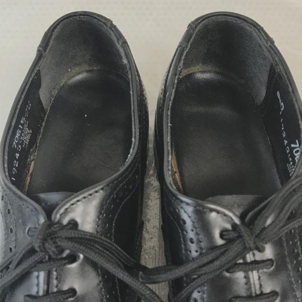 90s-00s NUNN BUSH Goodyear Welt Full Brogue Wingtip Dress Shoes Men’s 8.5D 26.0 Black(USED)
