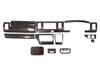 Dark Prime Interior Panels for Toyota Hiace 200 Series 7th Standard with Black Mahogany Wood Grain TRISTAR'S (14 Panels) (4th, 5th, 6th, Generation,