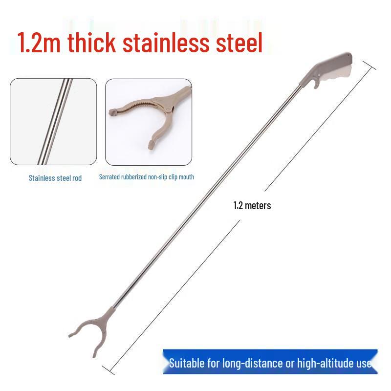 HANDUNYOU Stainless Steel Long-Handle Litter Picker