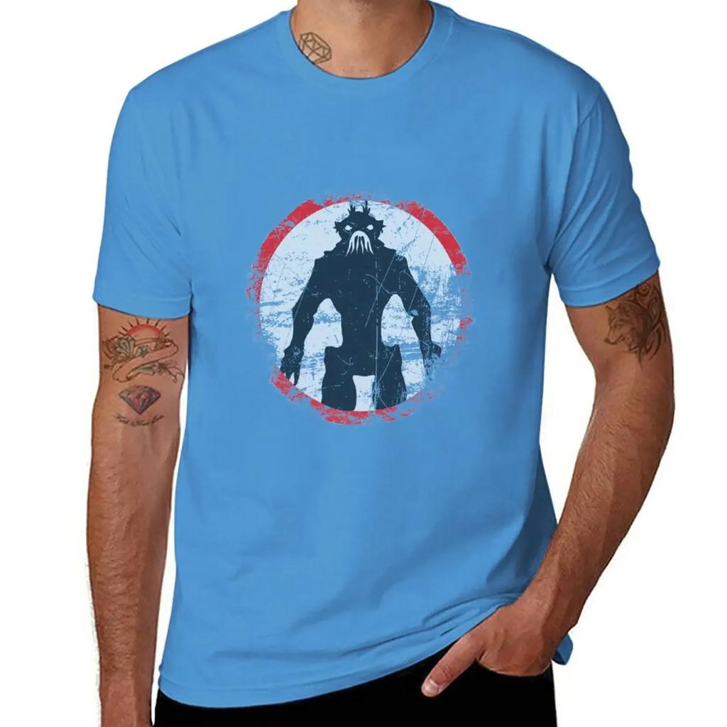 Camiseta con letrero vintage del Distrito 9 top de verano camisetas gráficas oversized para hombre divertidas
