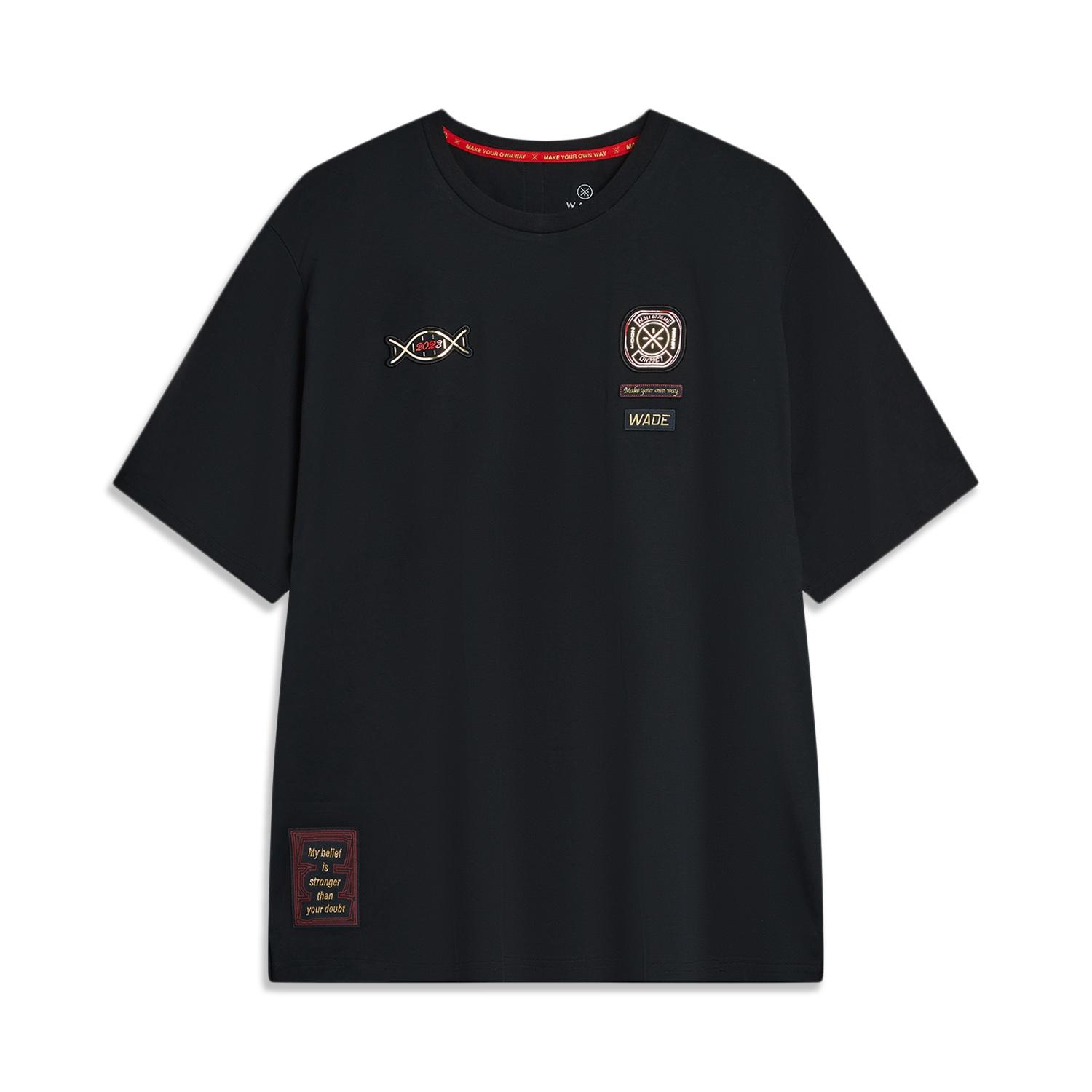 Li-Ning Way of Wade Hall of Fame 2023 T-Shirt 1 Black Men s AHST919-1 S