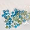 50PCS 14mm Colorful Glass Marbles Toy Kids Marble Balls Run Game Solitaire Toy Accs Vase Filler&Fish Tank Home Toys Gift