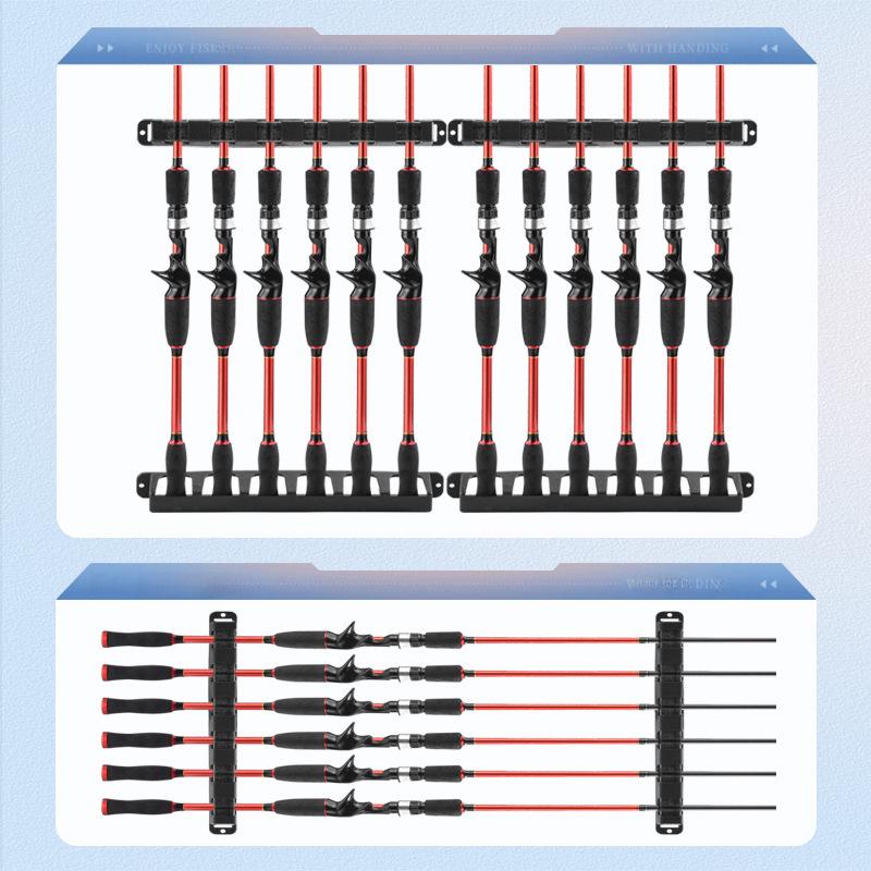 Suporte de Parede para Armazenamento de Varas de Pesca para Varas de Mão e de Mar