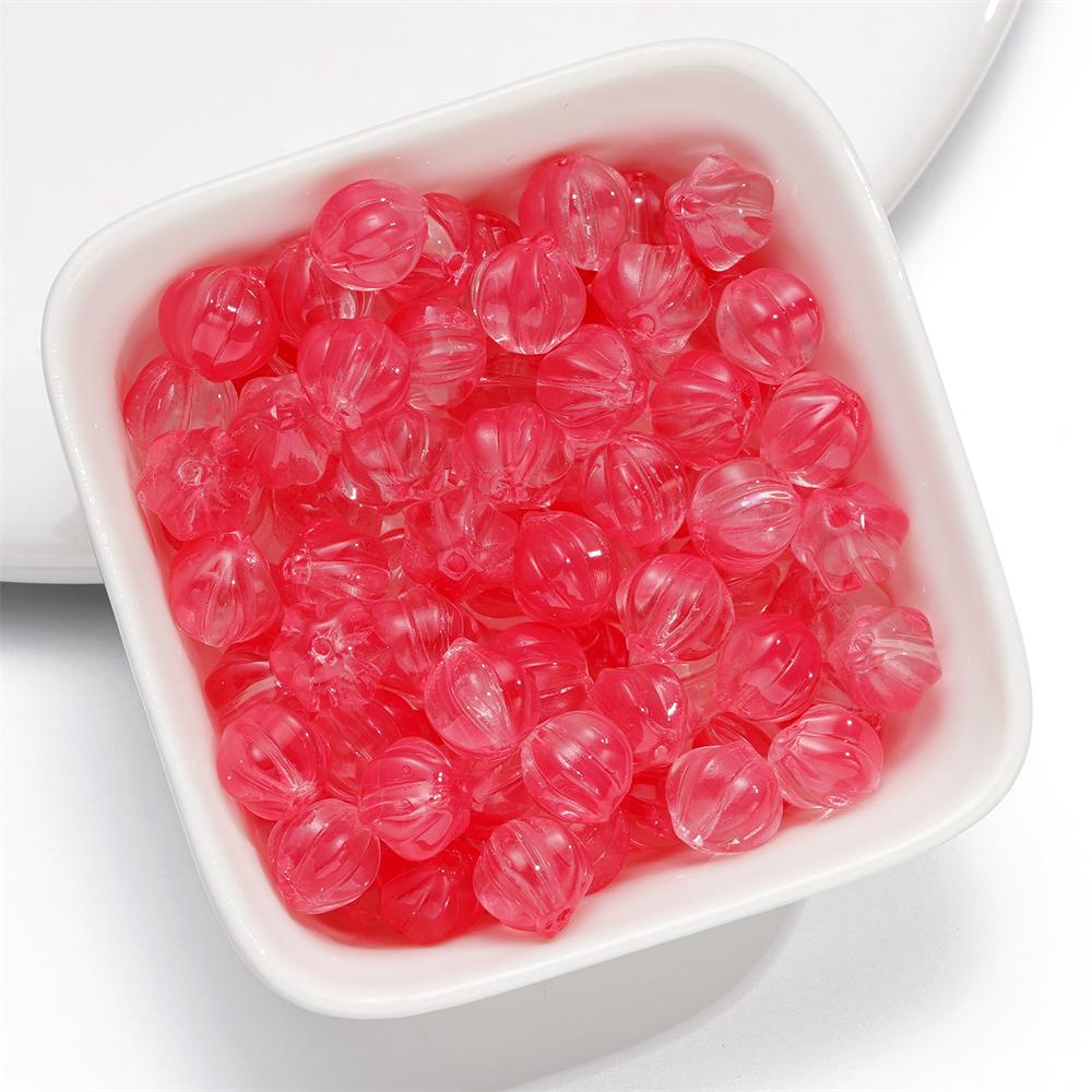 20/50pcs 8mm Glass Pumpkin Beads Spacer Bead for Bracelet Necklace Earrings Keychain DIY Halloween Jewelry Making Accessories