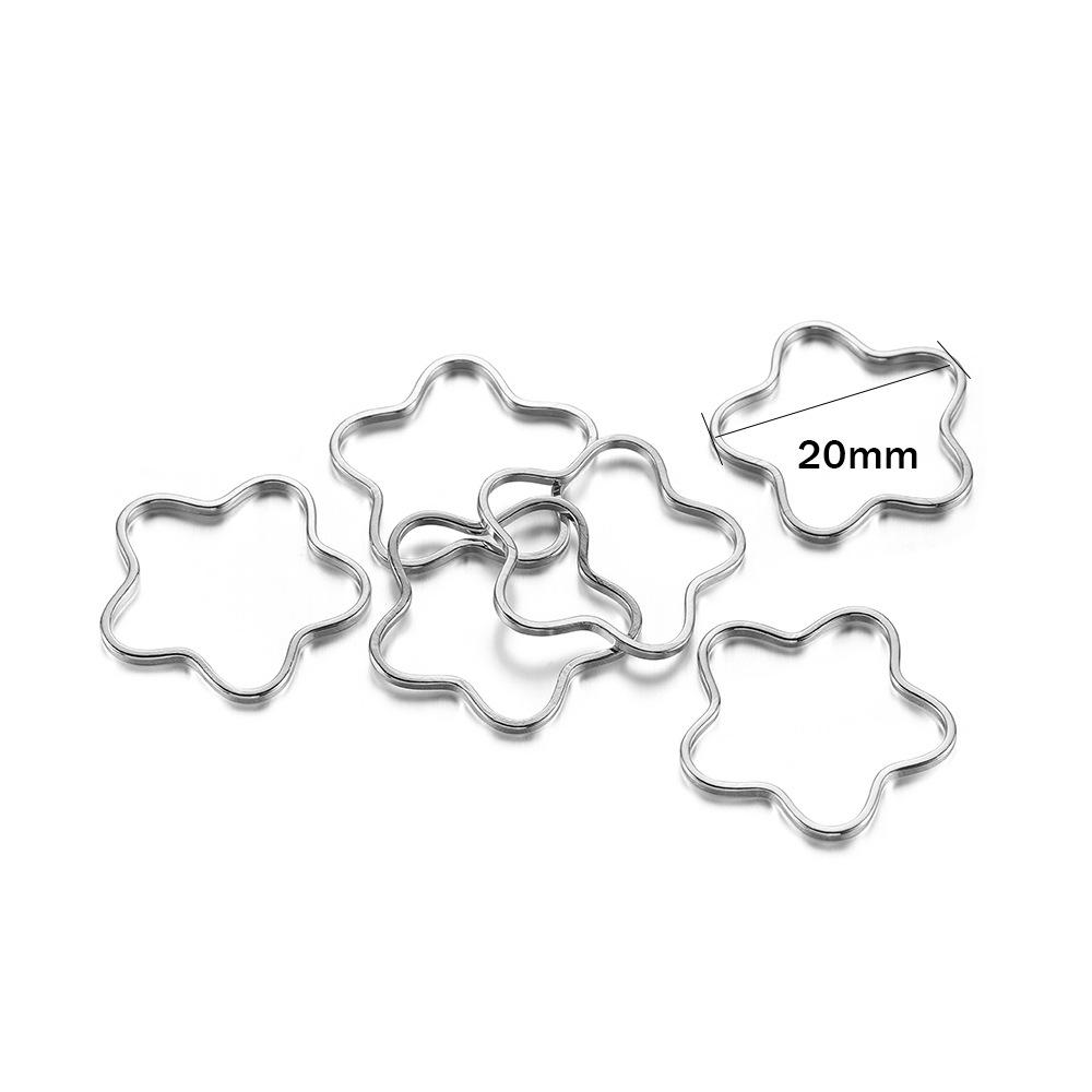 DIY Heart & Pentagram Metal Bezel Epoxy Alloy Frames for Jewelry Making