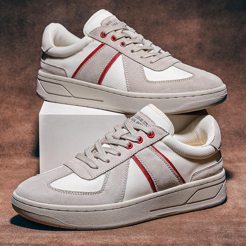 Men s Breathable Pigskin Leather Training Shoes – Casual German-Style Sneaker Size 40