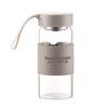 Portable High Borosilicate Glass Water Bottle Set with Leather Sleeve