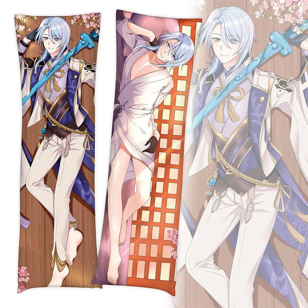 Game Genshin Impact Keqing Pillow Case Dakimakura Zhongli Costume Body Throw Cushion Double-sided Pillowcase