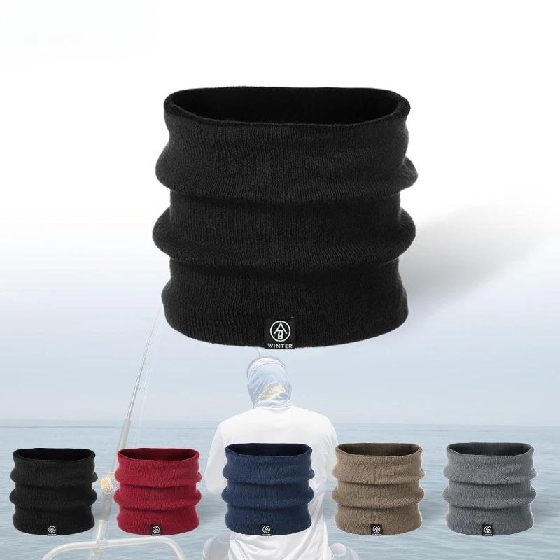 Soft Knit Winter Neck Warmer Thickened Thermal Gaiter Scarf Cover for Running Skating Skiing Hiking Outdoor Sports Cold Weather