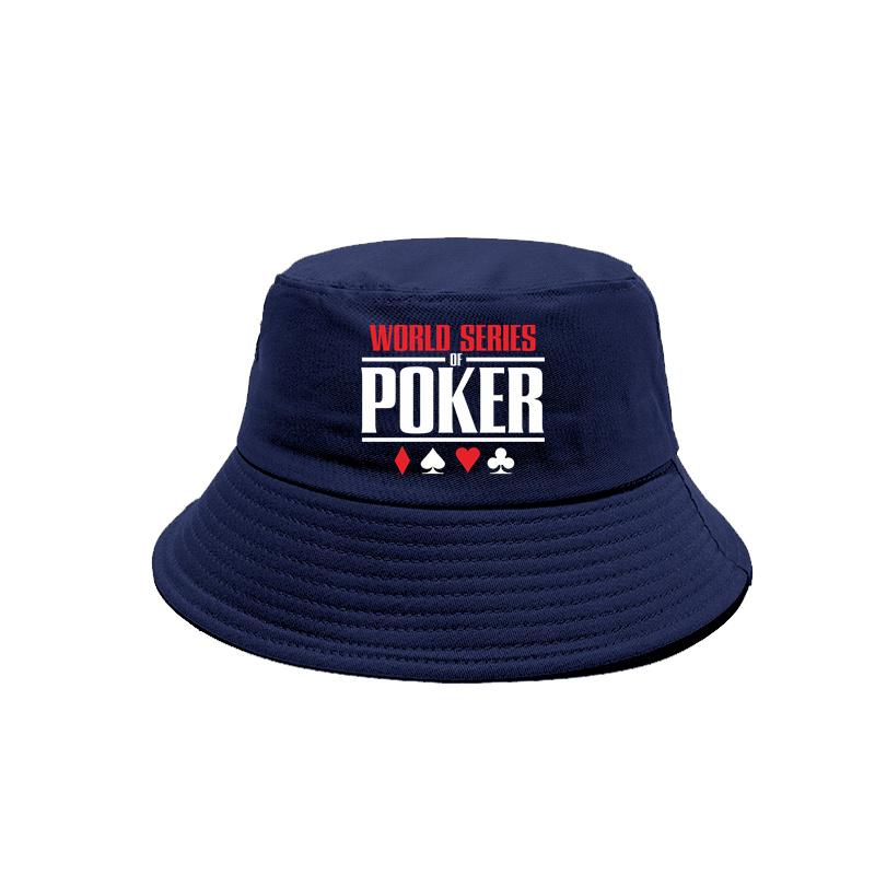 

World Series of Poker Hat Unisex Women Cotton Outdoor Panama Caps FisherUnisex Cool Poker Bob Hats Cap MZ-344