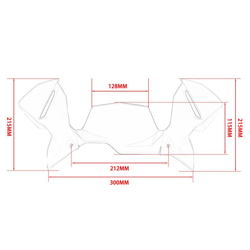 Motorcycle R1250GS Front Spoiler Winglet Aerodynamic Wing Kit Spoiler For BMW R 1250GSA R1250 1250 LC ADV Adventure